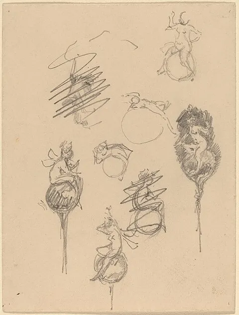 Studies for Jewelry Designs [recto]