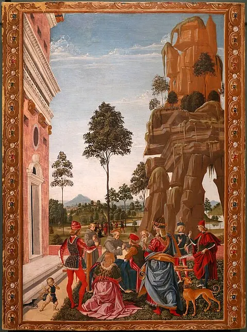 Saint Bernardino saves a dead man