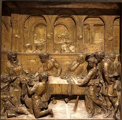 Festín de Herodes en bronce