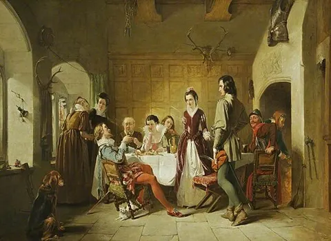The Introduction of Sir Piercie Shafton to Halbert Glendinning
