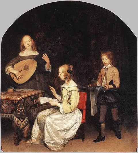 The Concert : Singer and Theorbo Player