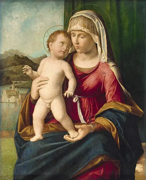 La Virgen con el Niño.