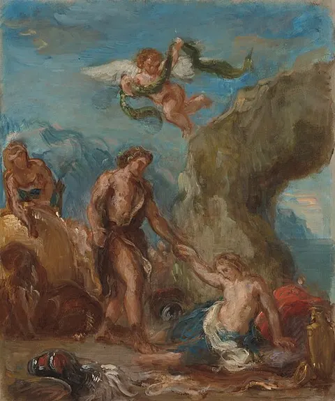 Bacchus and Ariadne (Sketch for "Autumn" of "The Four Seasons")