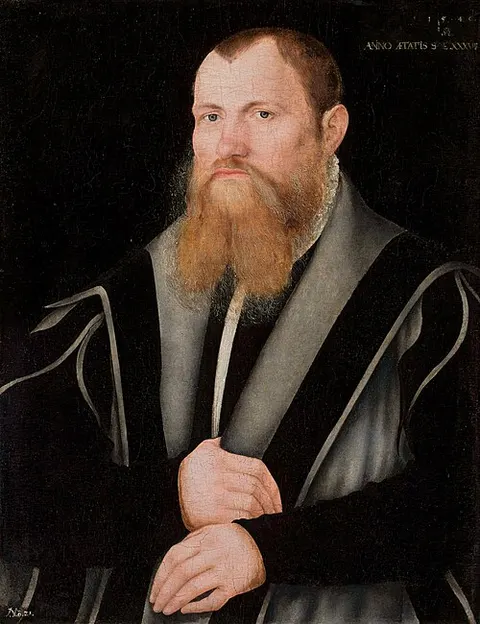 Retrato de un hombre barbudo