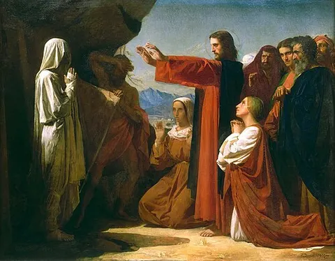 The Resurrection of Lazarus oder The Raising of Lazarus