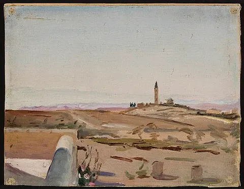At the edge of the city and the desert. From the journey to Palestine