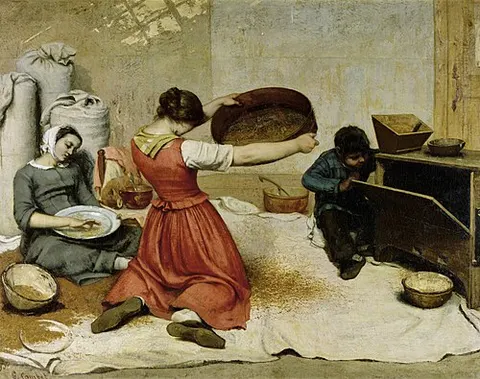 Las cribadoras de trigo