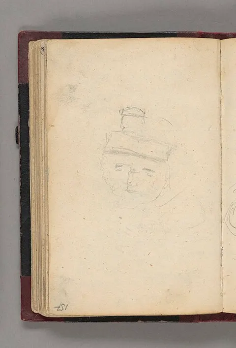 Child’s drawing of a boy’s head