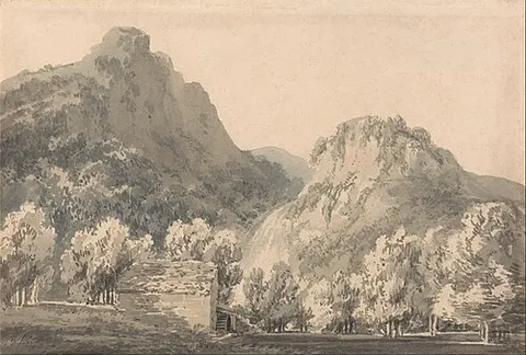 Waterfall of Lodore, Cumberland