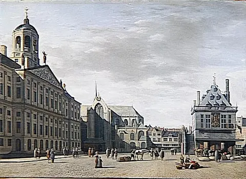 View of the Amsterdam City Hall