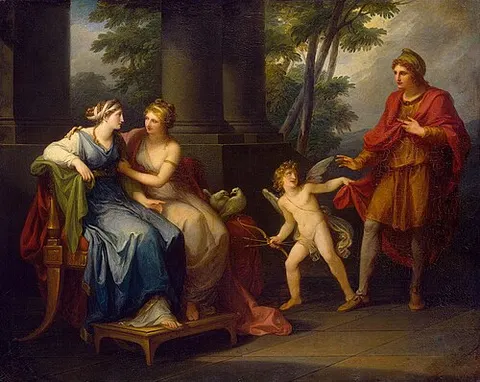 Venus Induces Helen to Fall in Love with Paris