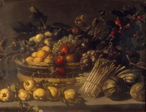 Still life of fruits and vegetables