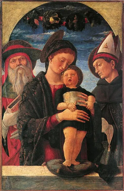 Virgen con el Niño con San Jerónimo y San Luis de Tolosa