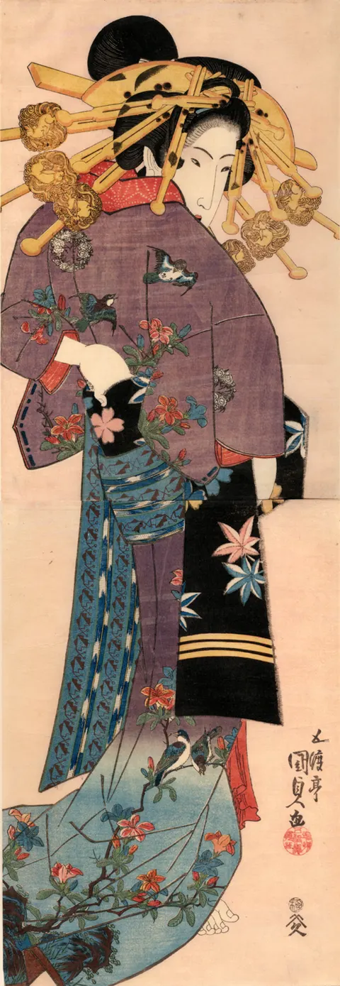 A standing Bijin