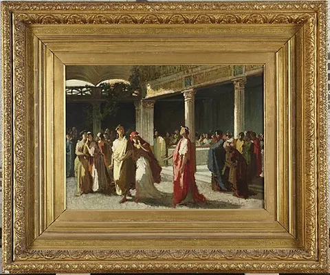 Dramatic Scene in a Court