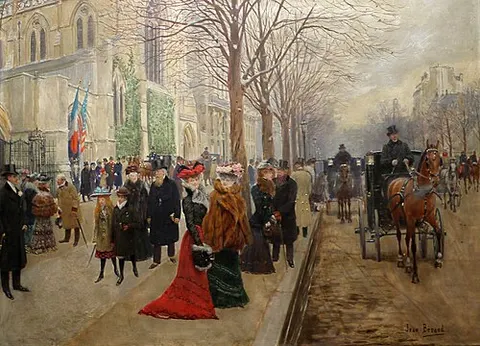 Après l'Office à l'Eglise de la Ste-Trinité