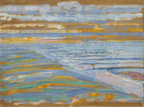 View from the Dunes with Beach and Piers, Domburg