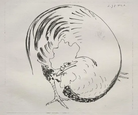 The High-Fired Service: Rooster (counterproof)