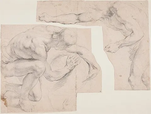 Two Nude Men: Study for the Martyrdom of St Laurentius