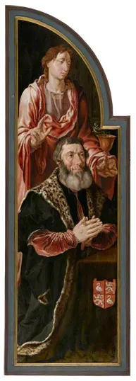 Donor Jan van Drenckwaerdt with his patron saint, St. John the Evangelist