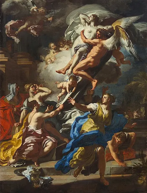 Boreas is robbing Orethyia