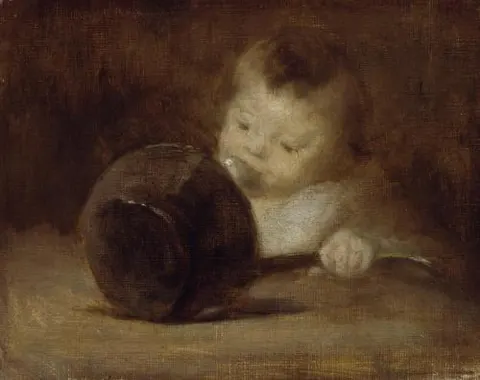 Child with pan