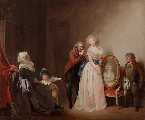 Woman Showing Her Portrait