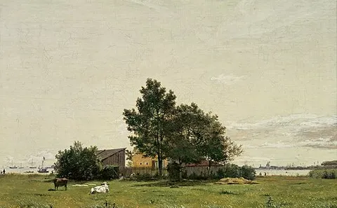 Section of lime kiln with a view towards Løbenhavn