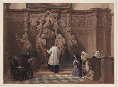 Confessional, Church of St. Paul, Antwerp