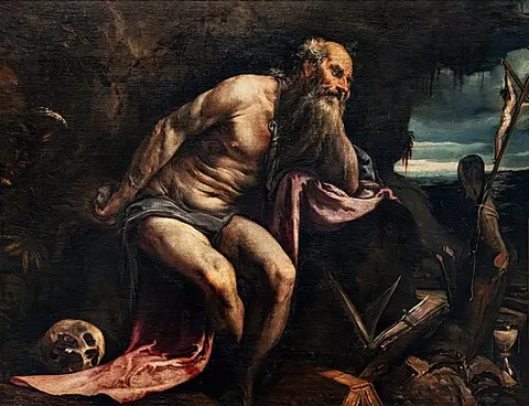 Saint Jerome Meditating