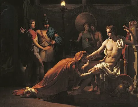 Priam aux pieds d'Achille