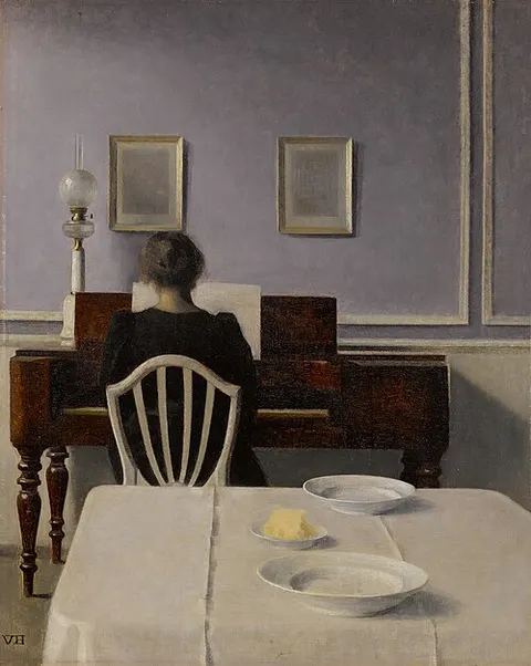 Interior with Woman at Piano, Strandgade 30