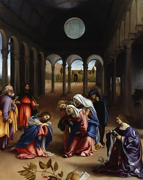 Despedida de Cristo a su madre
