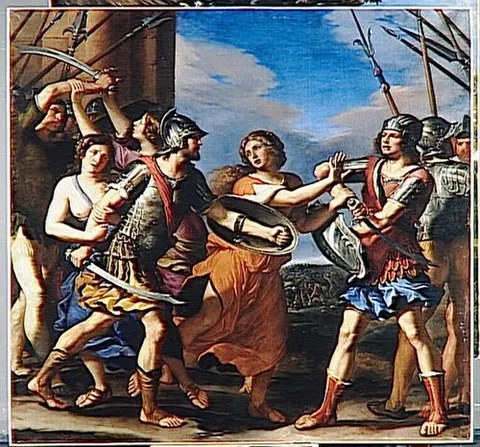 Hersilia Separating Romulus and Tatius