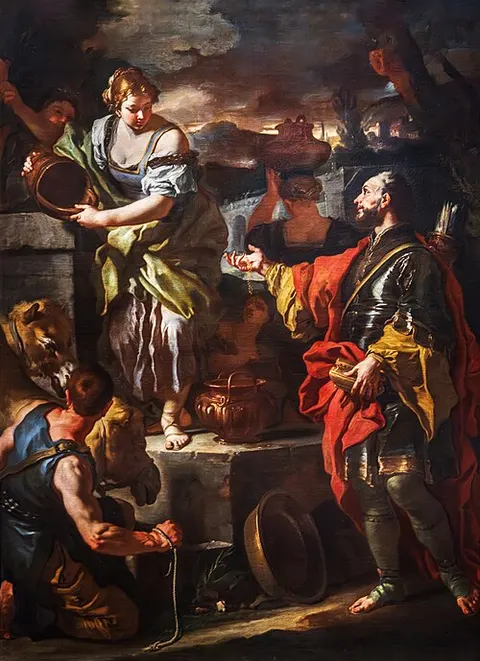 Rebekah and Abraham's servan