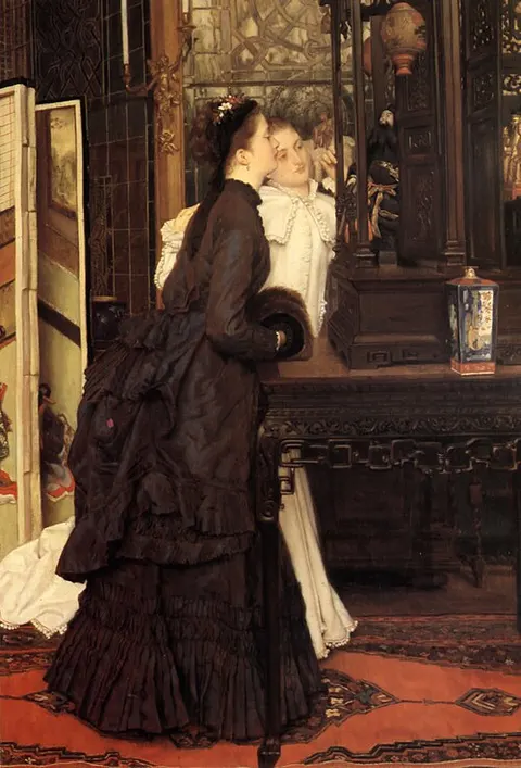 Young Ladies Admiring Japanese Objects