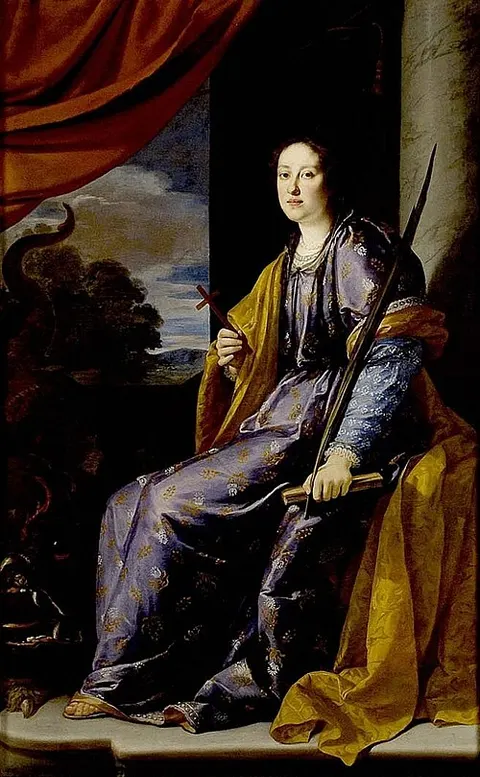 Portrait of Margherita de' Medici as St Margaret of Antioch