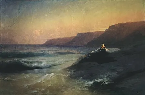 A. S. Pushkin at the Black Sea coast