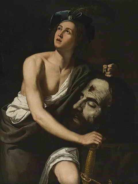 David avec la tête de Goliath