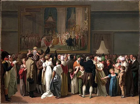 The Public viewing David’s "Coronation" at the Louvre