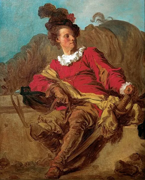 Jean-Claude Richard, l'abbé de Saint-Non, vestido a la española
