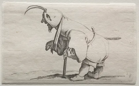 Varie figure gobbi di Iacopo Callot (Cripple with a hood)