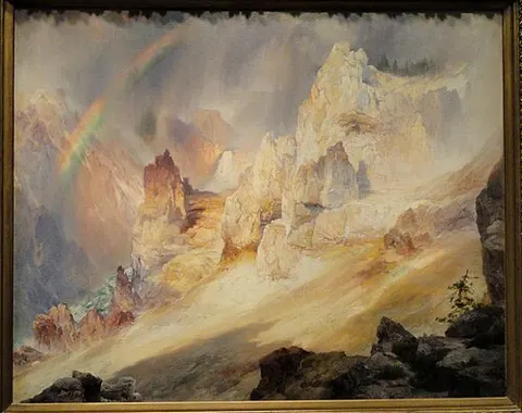 Rainbow over the Grand Canyon of the Yellowstone