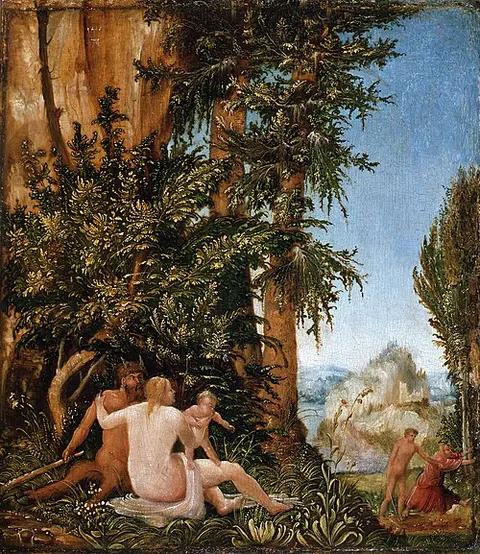 Landscape with Satyr Family