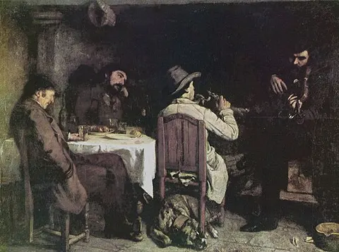 Después de la comida en Ornans