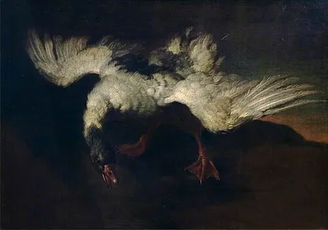 Goose with Outspread Wings