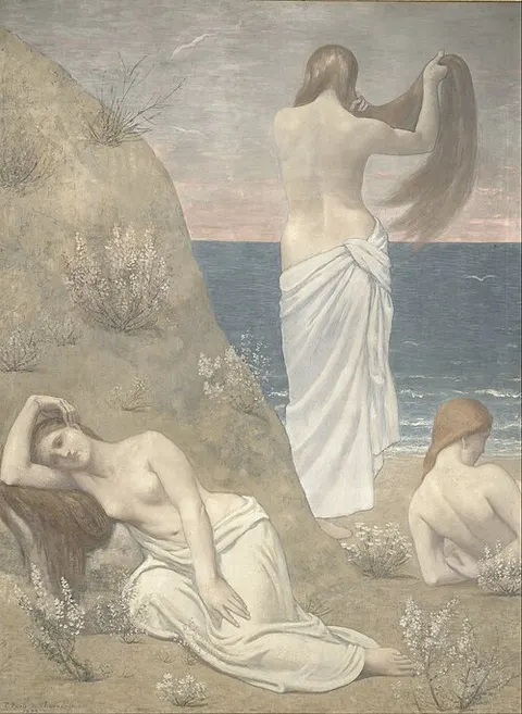 Jeunes Filles au bord de la mer