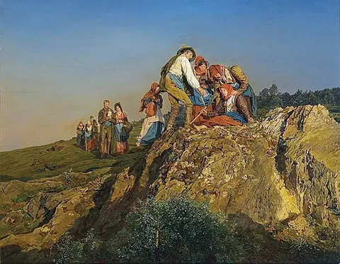 Die unterbrochene Wallfahrt (El peregrinaje interrumpido)
