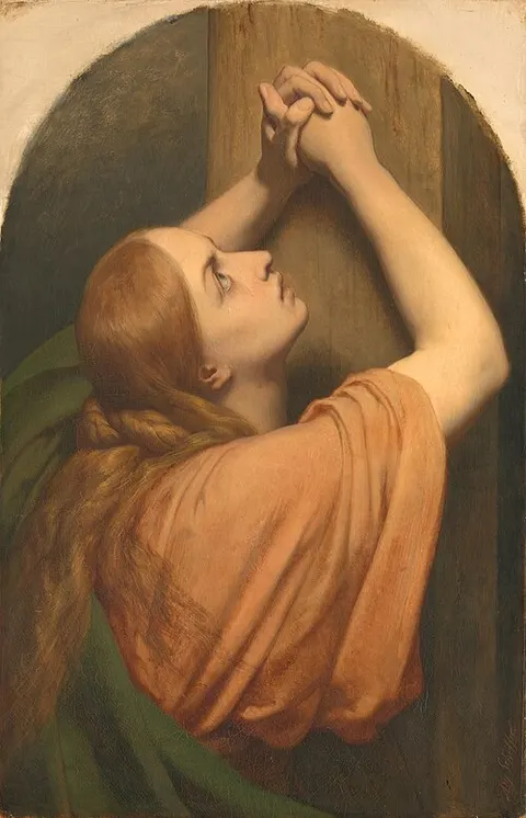 Mary Magdalene at the foot of the cross