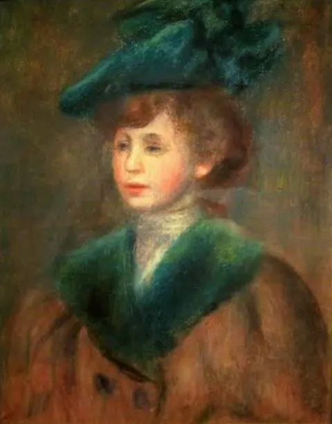 Jeune femme au chapeau vert (Mujer joven con sombrero verde)